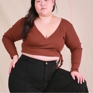 Big Bud Press Wrap Top Fudgesicle Brown